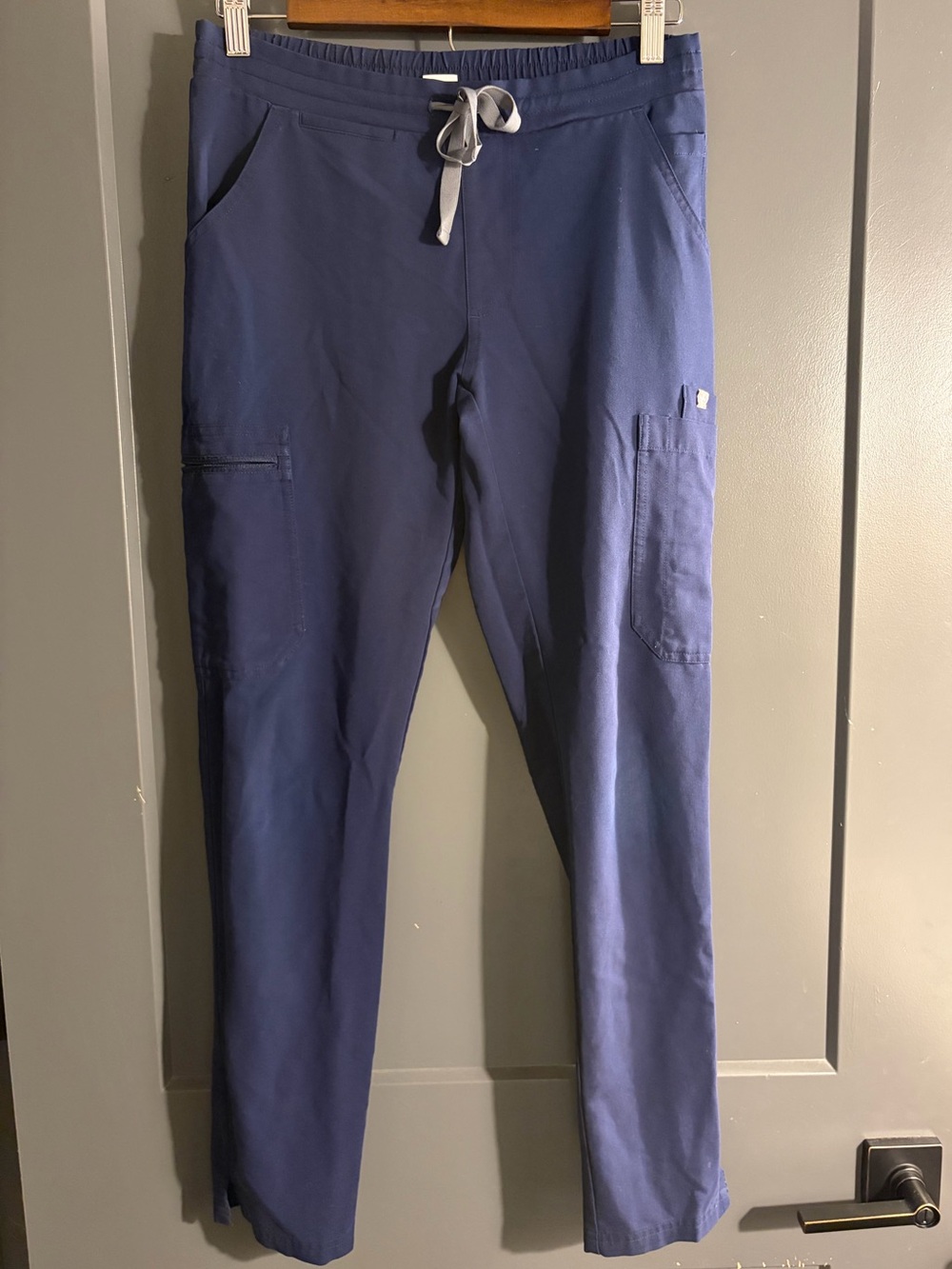 FIGS Yola Scrub Pants Elastic Waistband Navy Blue XXS